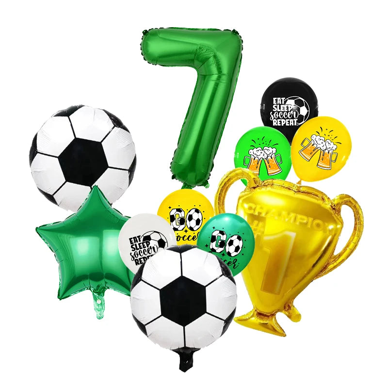 Football Birthday Decoration Party Supplies Tableware Balloons Set Candy Gift Boxes Football Birthday Gifts Kids Birthday Favors