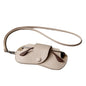 PU Leather Sunglasses Storage Bag with Lanyard Solid Color Sunglasses Pouch Portable Durable SunGlasses Holder