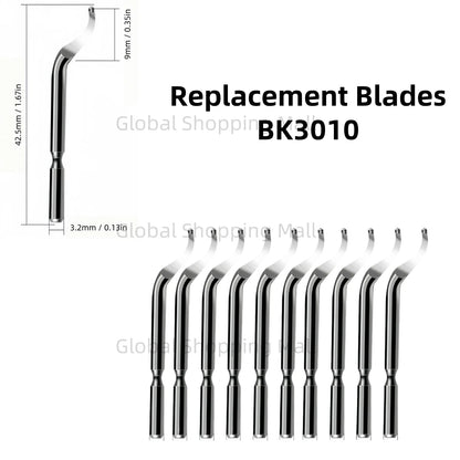 10PCS Swivel Blades 360 Degree Rotary Head for Hand Deburring Tool Kit High Speed Burr Removal Blade BS1010 BS1018 BK3010 BS3010