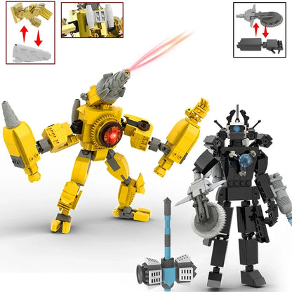 Moc Skibidi Toilet Figures Model Blocks Titan Cameraman Speakerman Construction Toys Party Halloween Decoration Boys Gifts