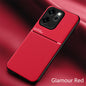 Oppo Reno 14F 5G Case Luxury Soft Leather Phone Cases for Reno14 F Reno14F 5G CPH2743 6.57“ ”Car Magnetic Holder Back Cover