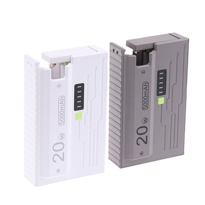 20W DIY Power Bank Box 21700 Universal Battery Charger Case Type-C Fast Charging For Mobile Phone Not Including Batteries