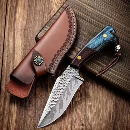 High quality stainless steel blade, ergonomic wooden handle, lightweight and durable - ideal for outdoor, home kitchen use and h