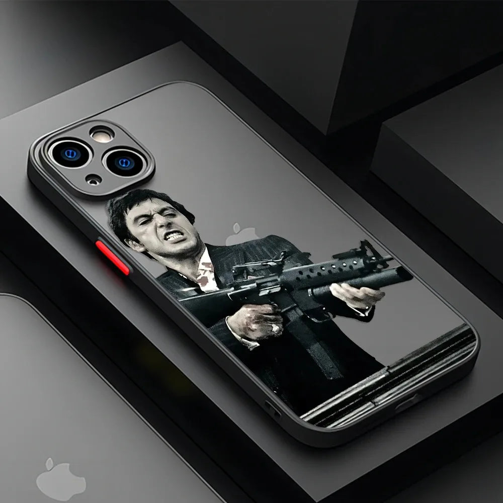 Scarface Tony Montana Phone Case For iPhone 17 16e 16 15 14 13 12 11 Mini Pro Air  Max X XR XSMax 7 8 6 6s Plus Matte Clear Back