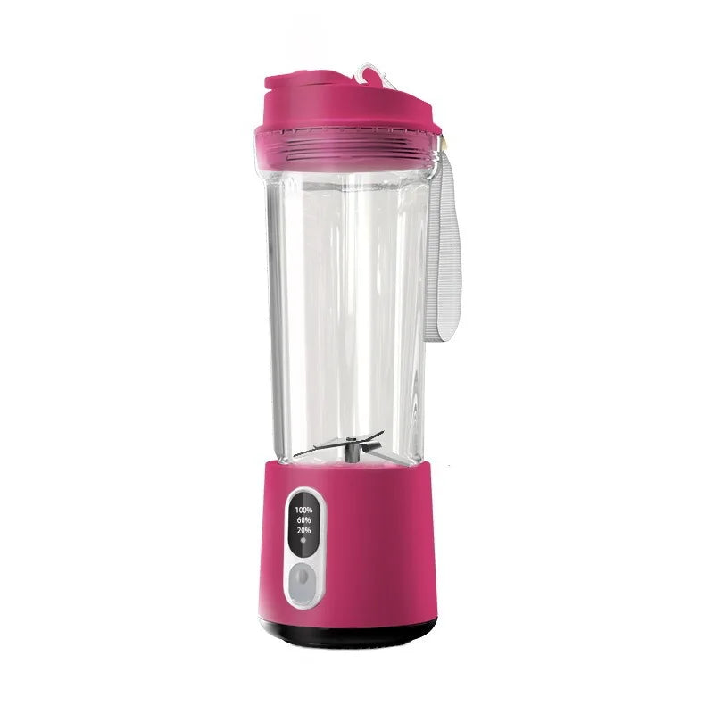 New 180W Portable Juicer Dual-use Juice Cup USB 4000mAh Battery Outdoor Fresh Fruit Blender 4 Blade Smoothie Juices Cup Blender