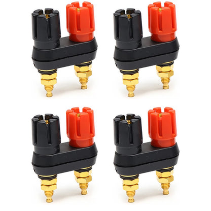 Professional Dual Female Banana Socket Binding Post Speaker Connector for Audio Amplifiers