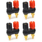Professional Dual Female Banana Socket Binding Post Speaker Connector for Audio Amplifiers