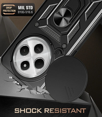 Shockproof Armor Magnetic Holder Ring Case For Redmi 14C 14 C Redmi14C 4G Lens Protect Cover For Xiaomi Poco C75 C 75 PocoC75