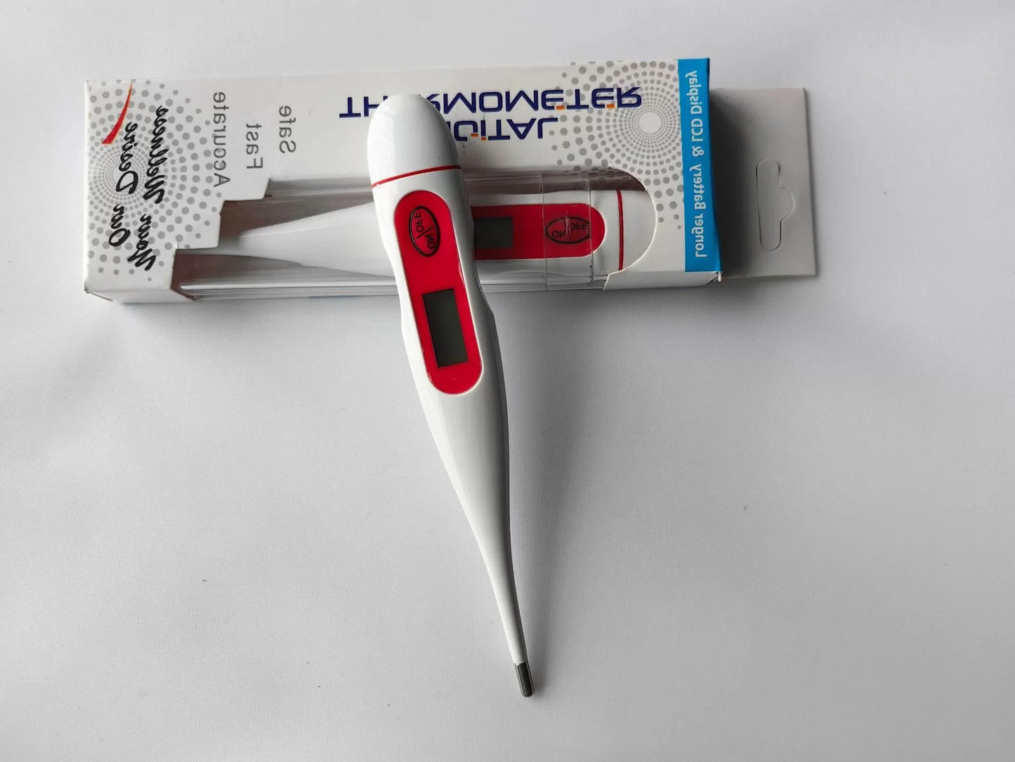 Thermometer for Fever Digital Basal Body Oral Armpit or Rectal Electronic LCD Display High-Precision Measurement Hot Sale