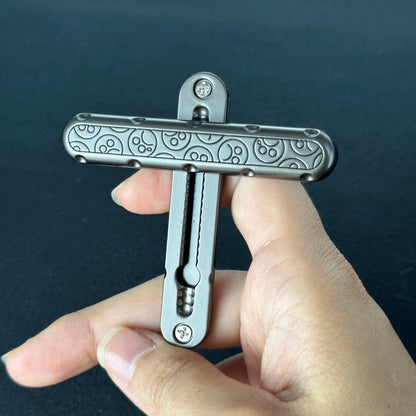 Fidget Slider Push Fried Stick PPB Desk Toy Adult Decompression Metal EDC  Metal ADHD Leisure Tactile CoinsGifts