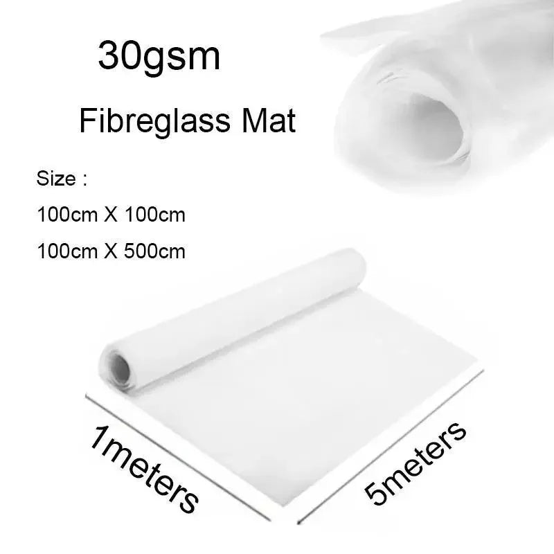 1m/5m Fiberglass Ma, Alkali-Free Chopped Strand Fiber Cloth for GRP Resin, DIY & Fabric Reinforcement