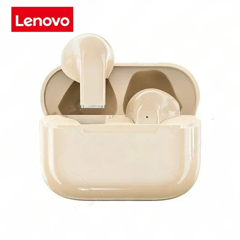 Lenovo In-Ear Wireless Bluetooth Headphone Long Battery Life Noise-Canceling Sport Headphone Compatible with iPhone and Xiaomi