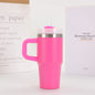 14oz Car Mug with Handle Double-layer Vacuum Coffee Cup Portable Sport Water Bottle 304 Stainless Steel Travel Thermal Cup