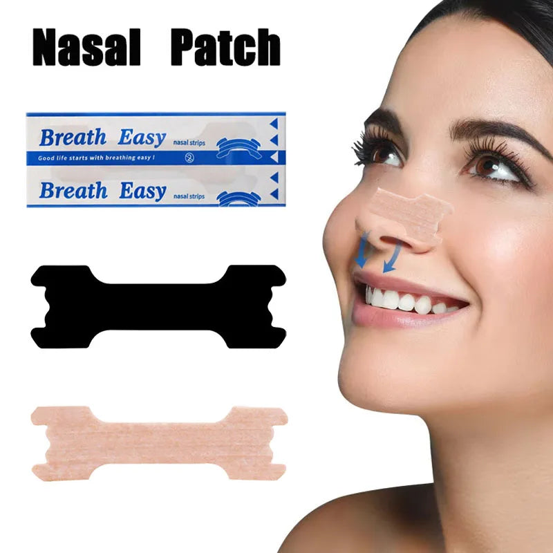 10/50/100/200PCS Nose Strips Extra Strength Nasal Strips for Adults Better Sleep Non-Invasive Anti Snoring Breathing Nose Patch