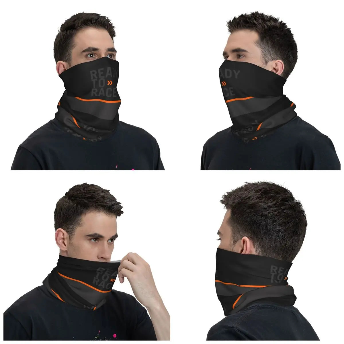 Motor Enduro Cross Motocross Bandana Neck Gaiter Face Scarf Warm Headband Riding for Men Women Adult Washable