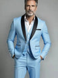 Black White Men Autumn Wedding Party Three Pieces Set Large Size Male Blazer Coat Pants and Vest Fashion Slim Fit Suit