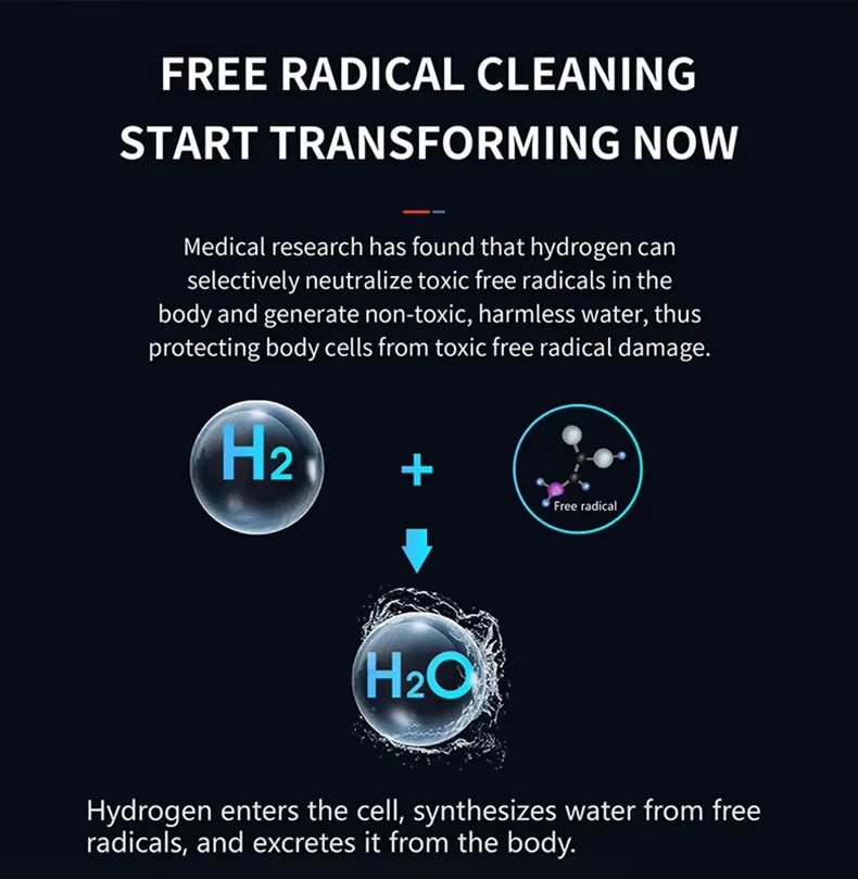 USB Battery-Powered Portable Hydrogen-Rich Water Cup 6000 Ppb 9000 Ppb for Home And Car Use