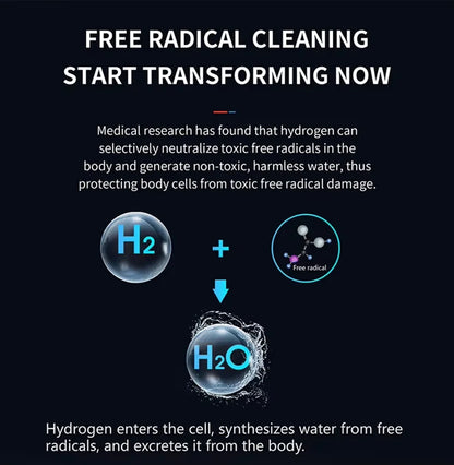 USB Battery-Powered Portable Hydrogen-Rich Water Cup 6000 Ppb 9000 Ppb for Home And Car Use