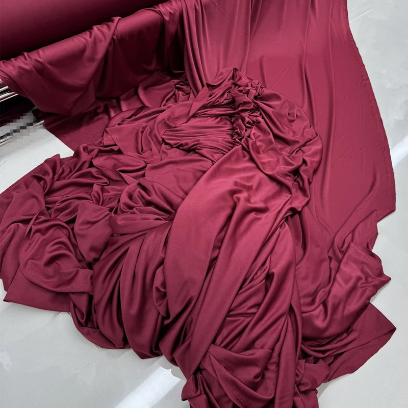 Stretch Knit Jersey Fabric Good Draping Cloth for Wedding Decor, Party Backdrops, Curtains,Photography Background Wide 170cm