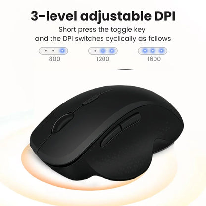 Dual-Mode 2.4G Wireless Mouse Bluetooth 5.2 Mouse Rechargeable Mouse Game Mouse 1600DPI For Laptop Tablet Computer Windows MacOS