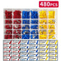Assorted Electrical Crimp Terminal Kit 280/1500pcs - Cold Pressed Male Female Quick Connect Lugs for DIY & Repairs