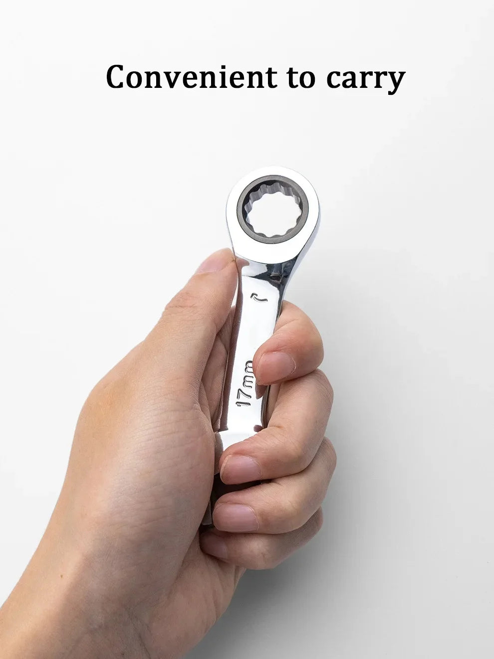 Short Handle Ratchet Spanner 6/7/8/9/10/11/12/13/14/15/16/17/18/19mm Fix Head Ratcheting Wrench Professional Spanner Hand Tools