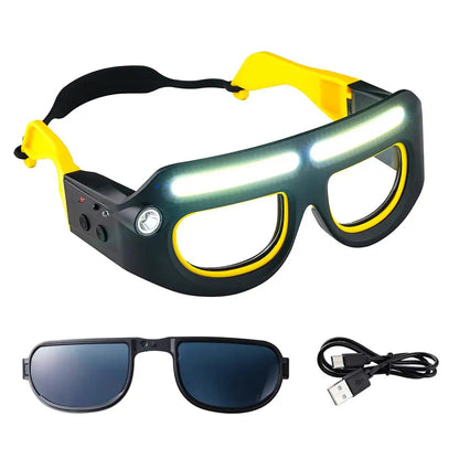 Motion Sensor LED Hat Clip Light, Rechargeable Waterproof Headlamp with Red Light for Night Fishing & Camping
