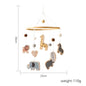 Baby Soft Felt Cartoon Wool Ball Seashell Rattles Hanging Bed Bell Newborn Mobile Crib Wooden Bracket Montessori Education Toys