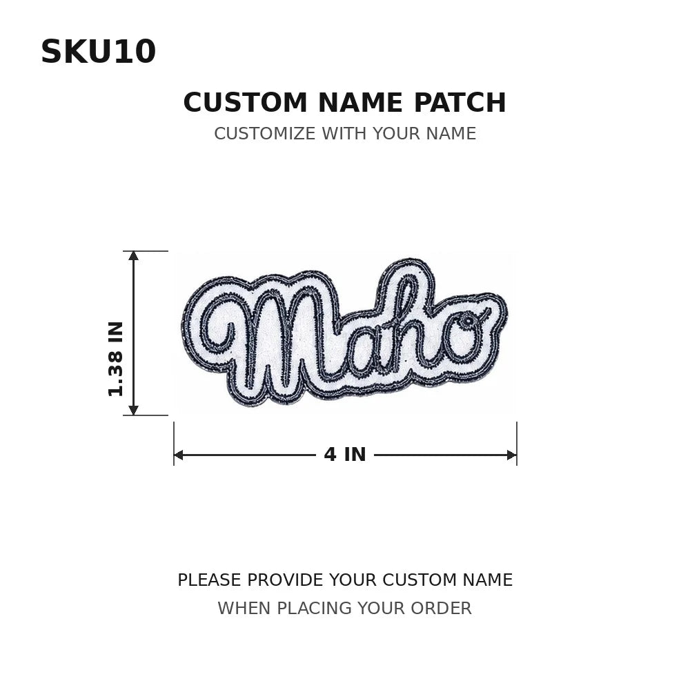 Customized Text Iron‑On Name Embroidered Patch Personalized Letter Applique Badge for Clothes Backpack Hat DIY Accessory