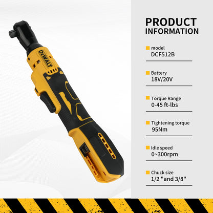 Dewalt DCF512/DCF513 Brushless Ratchet Right Angle Wrench LED Cordless Driver Variable Speed Power Wrench 20V Power Tools