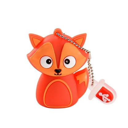 JASTER Uroczy Kreskówkowy Zwierzęcy Pendrive USB 64 GB Pingwin Kot Pamięć USB 32 GB Sowa Dinozaur Pendrive 16 GB Pszczoła Lis Pendrive 8 GB