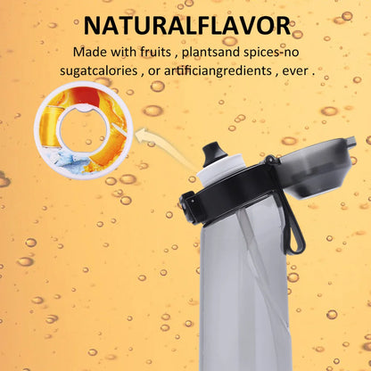 Scented Pods Air Flavour Scent Pods Drink More Water Fragrance Ring 0 Sugar Used In 650ML Fruit Flavoured Drinking Bottle