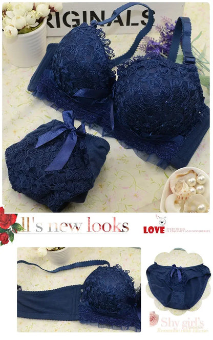 2PCS Women Bra Set Sexy Bralette Sexy Female Underwear Tank Top Underpants Fashion Brassiere Pink Lingerie Set Lady Crop Tops