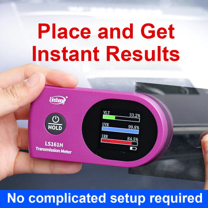 New Arrival Window Tint Meter TSER VLT UV IR Transmission Tint Meter LS161 LS161A LS161H Solar Film Tester for Cars