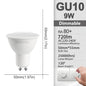 1-10Pack Dimmable GU10 E27 E14 B22 LED Bulb Lamp 220V No flicker Warm white Natural light 3000K 4000K 6000K dimming A60 C37