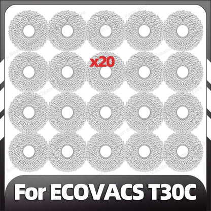 Compatible for ECOVACS T30C / T30C OMNI / T30C PRO OMNI Main Side Brush Filter Mop Pad Dust Bag Spare Parts Accessories