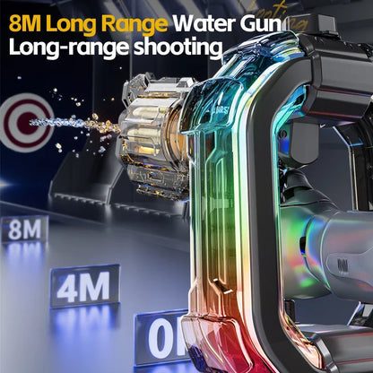 Simulated Firing Electric Water Gun for KidsLarge Capacity Automatic Water Blaster Children Summer Outdoor Game Toys for Aldult