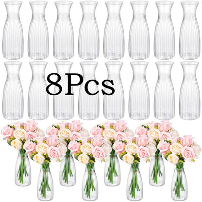 Stripe style vase, DIY floral decoration display, holiday and home decoration table decoration, wedding, home, dinner party