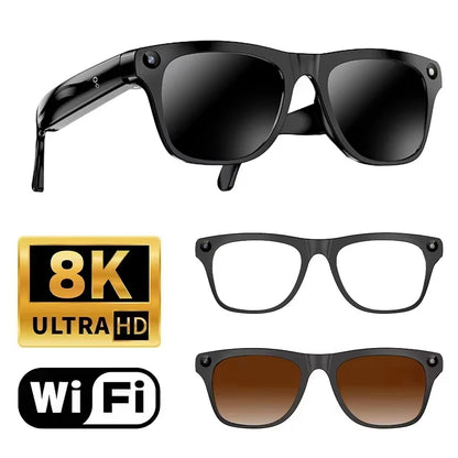 Lenovo 8KHD 2400W Upgrade Smart AI Glasses Women Men Color Changing Photo Video Voice Call Translation Motorcycle Glasses