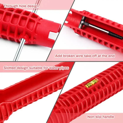5/8/14 in 1 Multifunction Sink Faucet Wrench Plumbing Double Head Water Pipe Spanner Kit Hand Repair Tool for Bathroom Kitchen