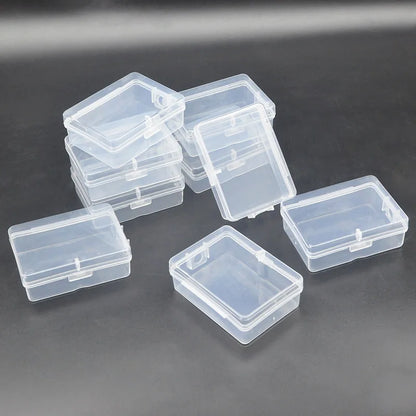 50 Transparent Storage Boxes for Arts and Crafts Parts Small Accessories Dustproof Durable Strong Jewelry Storage Case Container