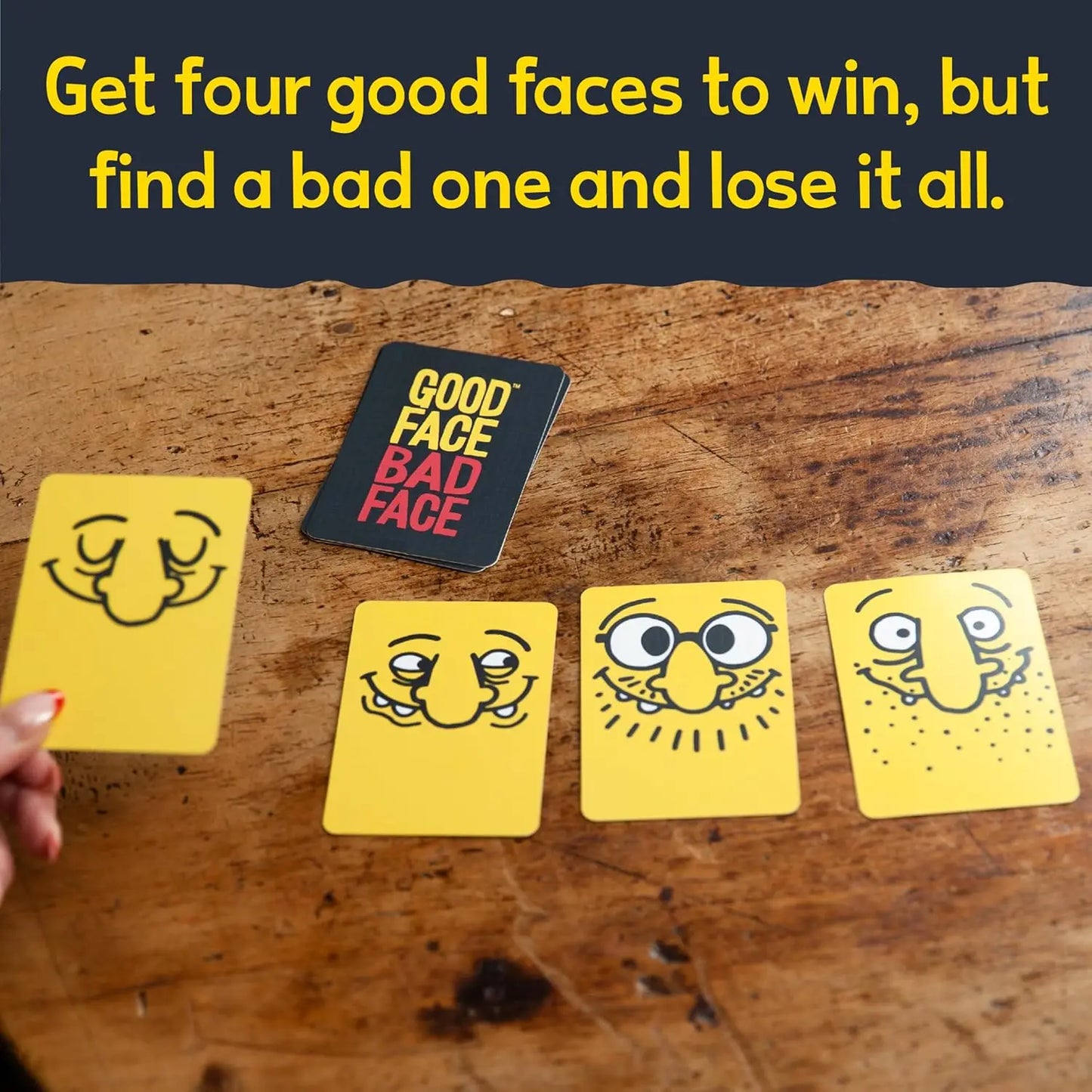 Good Face Bad Face Card Game Hilarious Party Travel Game For Family