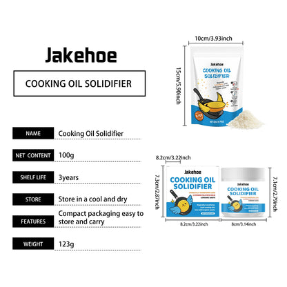 Cooking Oil Solidifier Powder Hot Grease Hardener For Used Fryer Oil Waste Vegetable Lard Eco Friendly Kitchen Cleaning Tool
