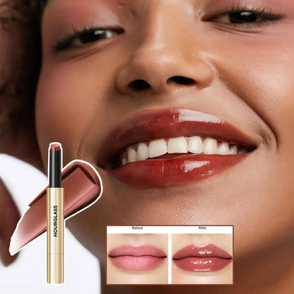 Solid Lip Gloss Mirror Lipstick Glaze Long Lasting Moisturizing Daily Beauty Makeup Refreshing Hot Pick Daily Lip Care Nourish