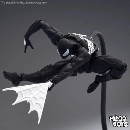 16cm MESS TOYS 1/12 Spider-Man Venom Symbiote Kaine Parker Scarlet Spider Black & Red Suit Action Figure Anime Model Toy Gifts