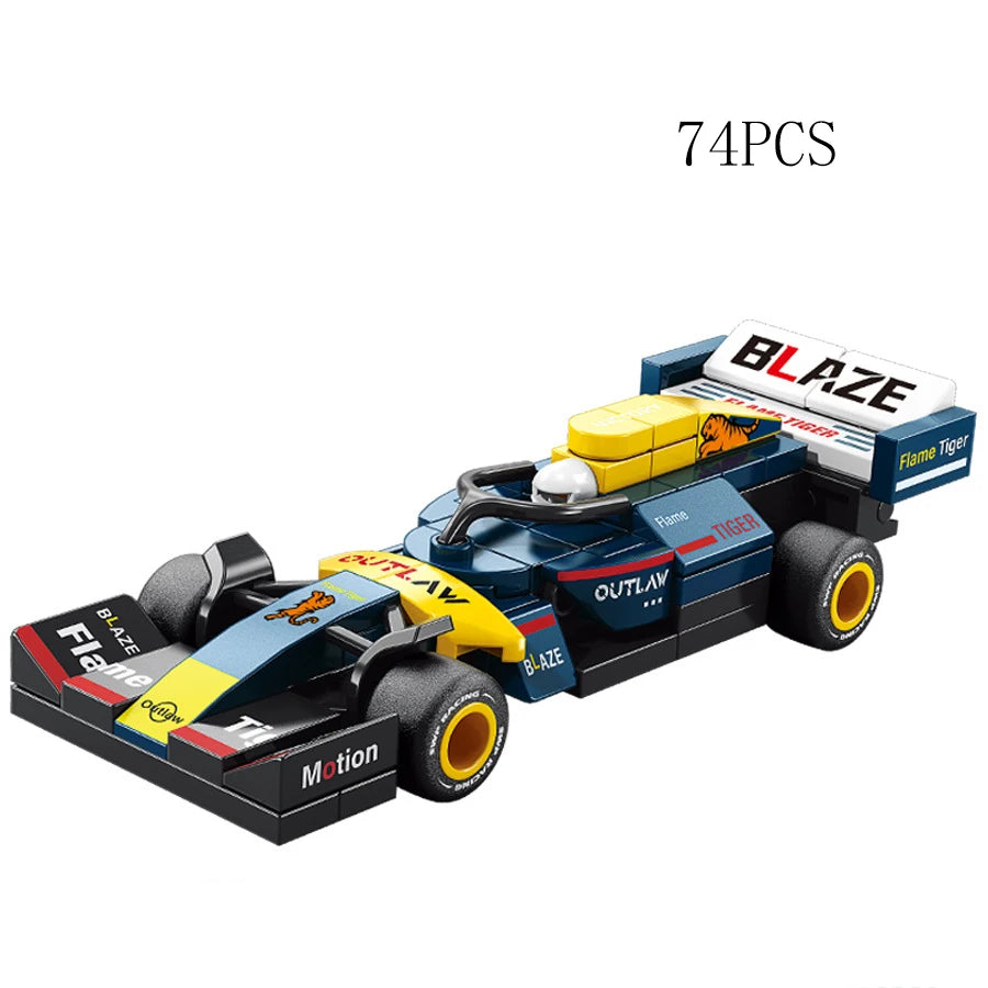 City Speed Racing MOC Car Sports Building Blocks Bricks Classic Rally sport Super Racer Vehicles Christmas gift Technical toys