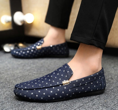 Spring summer fashion casual driving shoes one foot lazy shoes men's single shoes