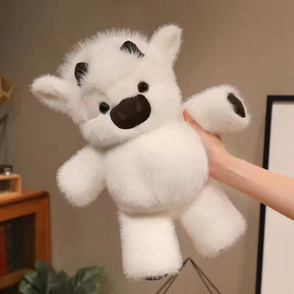 Adorable Highland Cattle Plush Toy - Huggable Running Cow Stuffed Animal Made with Premium Soft Fabric, Soothing Companion
