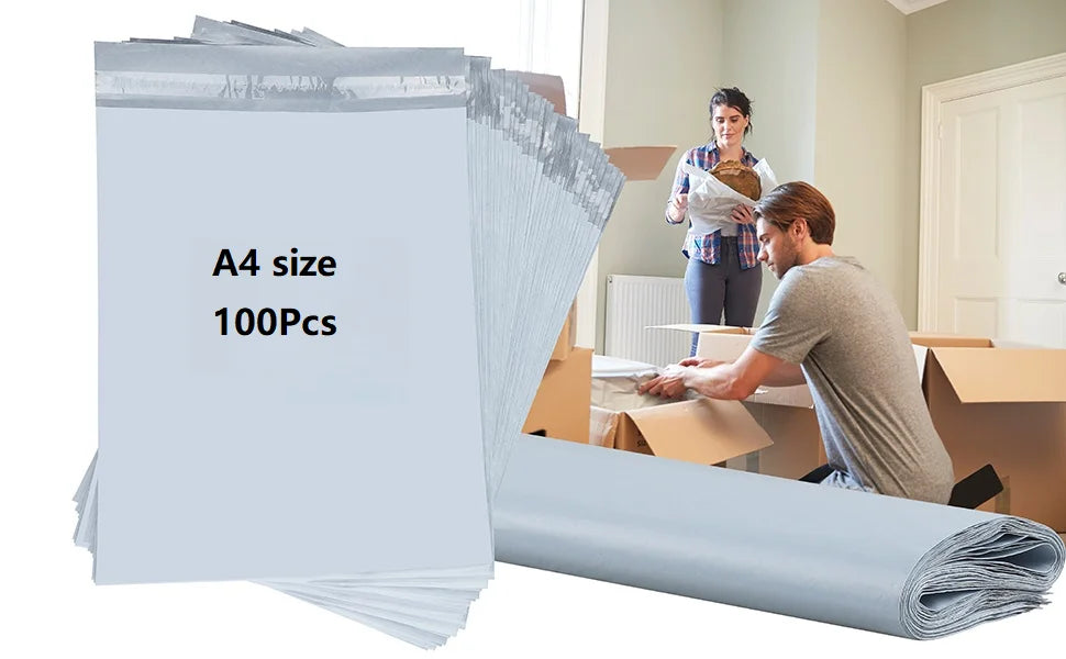 30/50/100pcs Self-Adhesive Sealing Express Logistics Mailing Waterproof & Dustproof Packaging Bag, Gift Packing & Shipping Bag