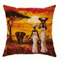 African elephant decorative pillowcase, pillowcase ultra-soft polyester material living room sofa back car pillowcase decoration